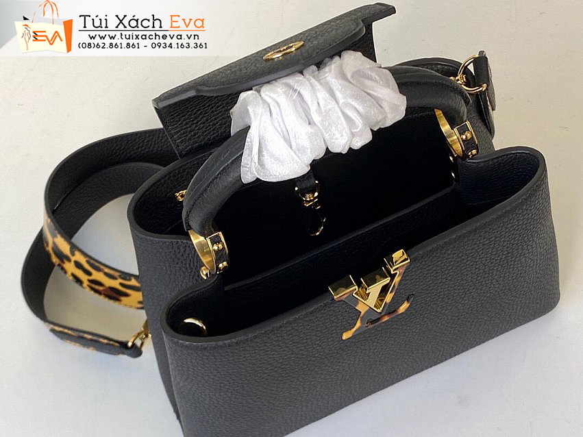 Túi Xách Lv Capucines BB Bag Siêu Cấp Màu Xanh Đẹp M57215.