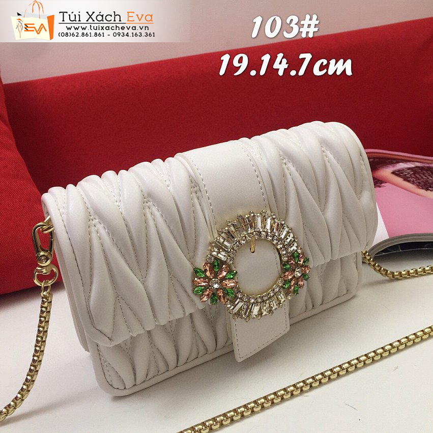 Túi Xách Miu miu Bag Siêu Cấp Màu Trắng Đẹp M103.