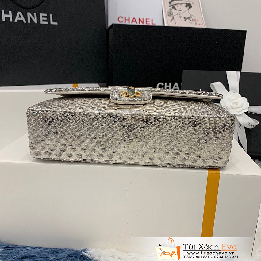 Túi Xách Chanel Classic Bag Siêu Cấp Màu Xám Đẹp M01112.