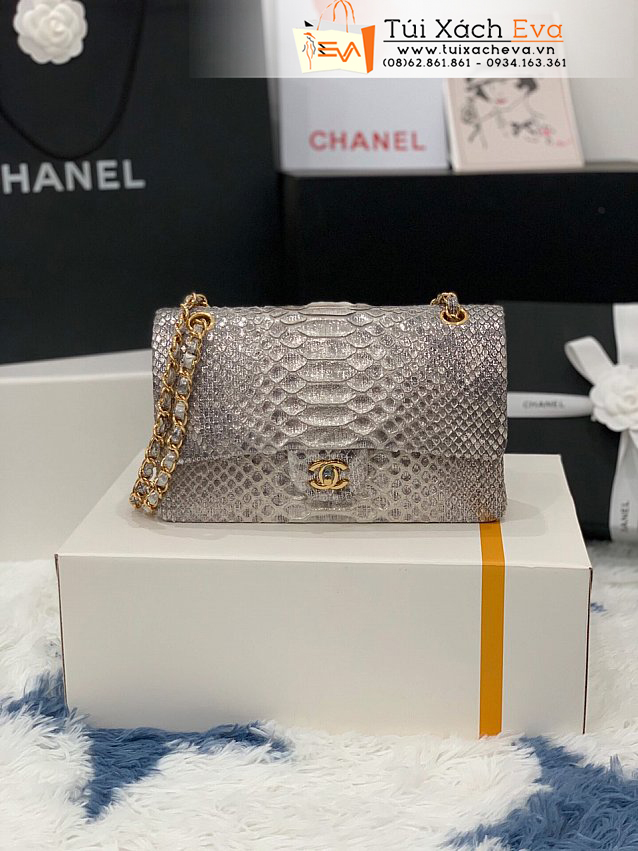 Túi Xách Chanel Classic Bag Siêu Cấp Màu Xám Đẹp M01112.