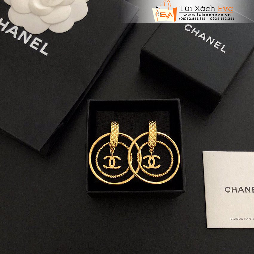 Bông Tai Chanel Siêu Cấp Màu Vàng Đẹp.