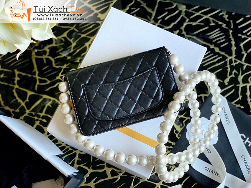 Túi Xách Chanel Clogo Bag Siêu Cấp Màu Đen Đẹp.