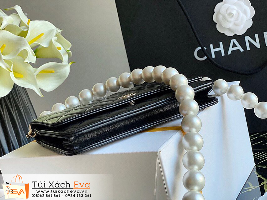 Túi Xách Chanel Clogo Bag Siêu Cấp Màu Đen Đẹp.