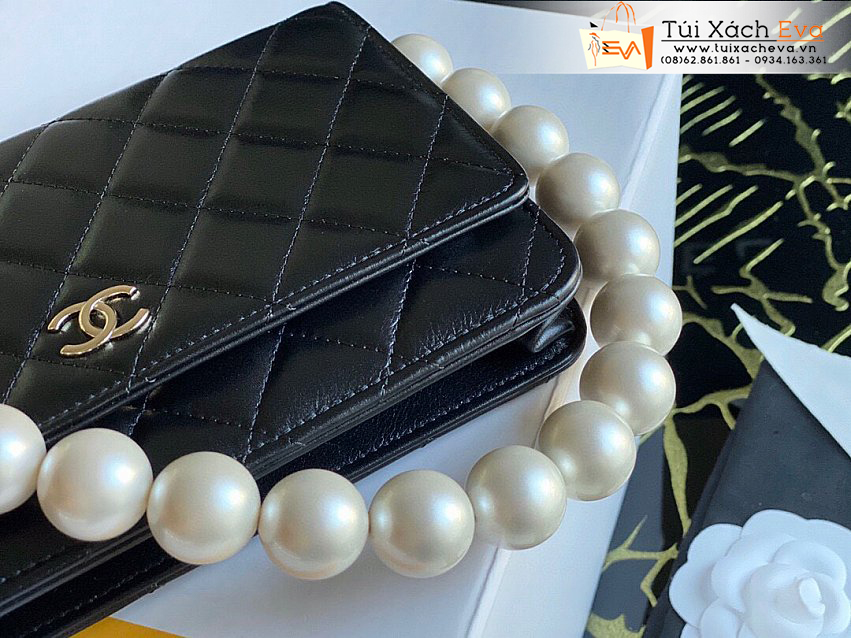 Túi Xách Chanel Clogo Bag Siêu Cấp Màu Đen Đẹp.