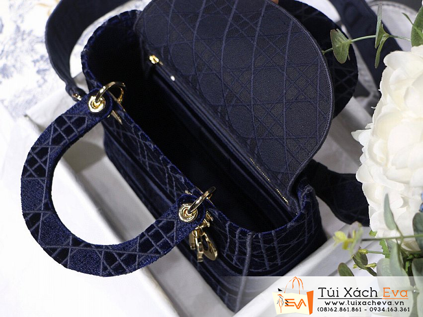 Túi Xách Dior Lady Bag Siêu Cấp Màu Xanh Đẹp M8002.