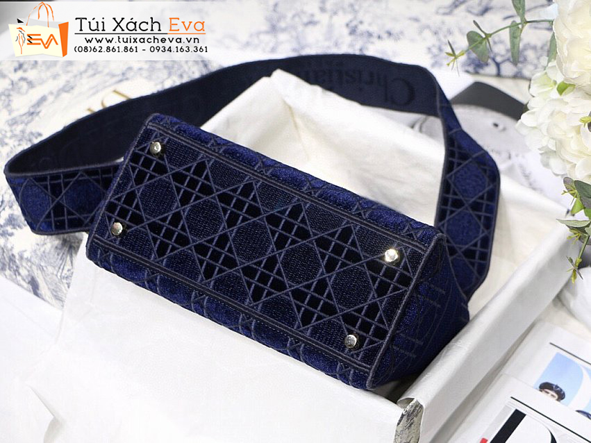 Túi Xách Dior Lady Bag Siêu Cấp Màu Xanh Đẹp M8002.