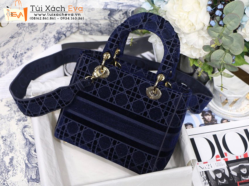 Túi Xách Dior Lady Bag Siêu Cấp Màu Xanh Đẹp M8002.