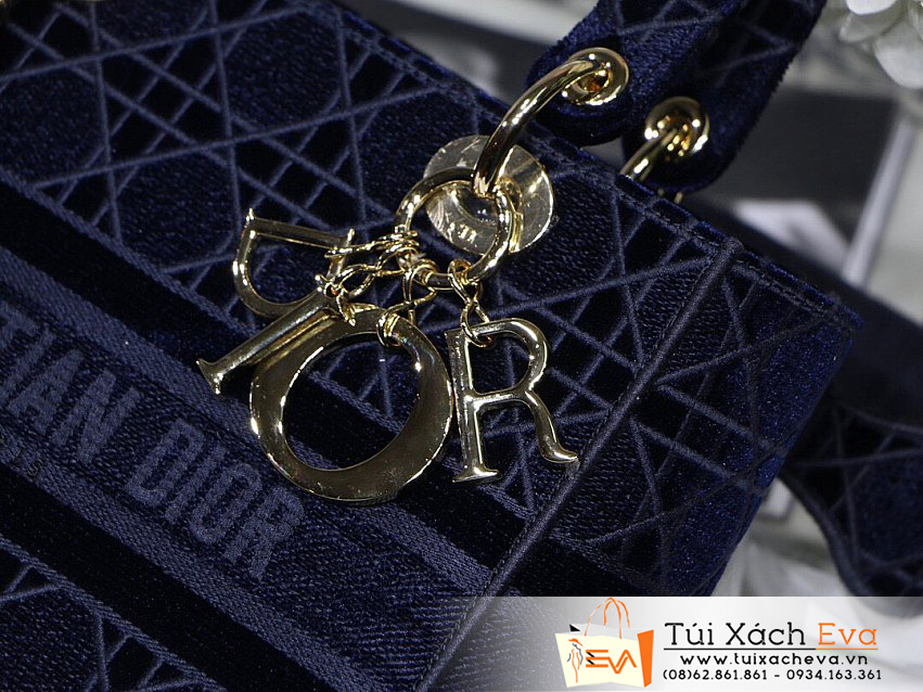 Túi Xách Dior Lady Bag Siêu Cấp Màu Xanh Đẹp M8002.