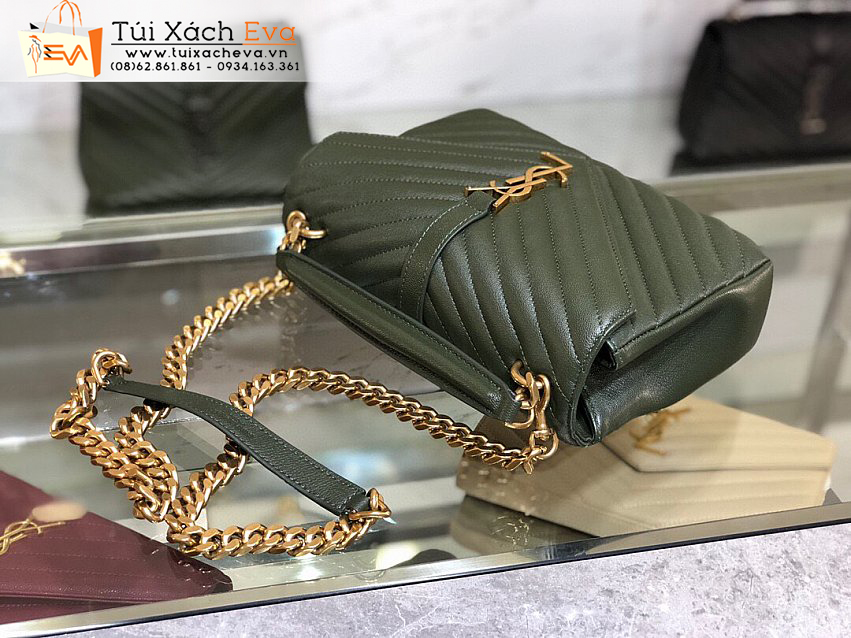 Túi Xách YSL MONOGRAM Bag Siêu Cấp Màu Xanh Riêu Đẹp M487213.