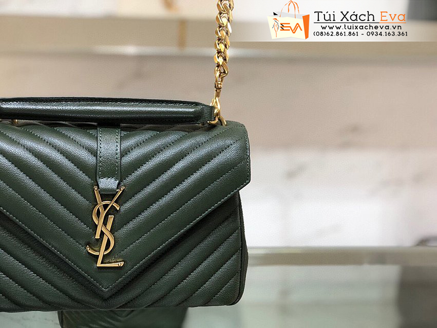 Túi Xách YSL MONOGRAM Bag Siêu Cấp Màu Xanh Riêu Đẹp M487213.