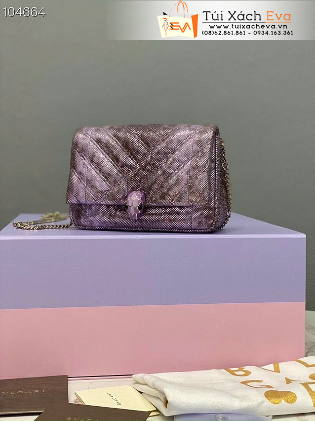 Túi Xách BVL Serpenti Cabochon Bag Siêu Cấp Màu Tím Đẹp.