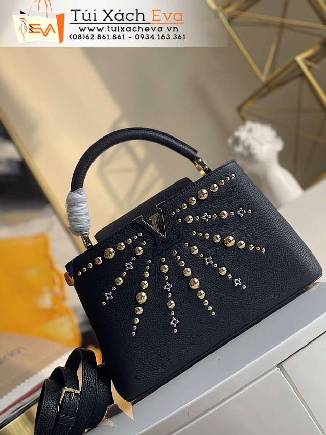 Túi Xách Lv Capucines Bag Siêu Cấp Màu Đen Đẹp M48865.