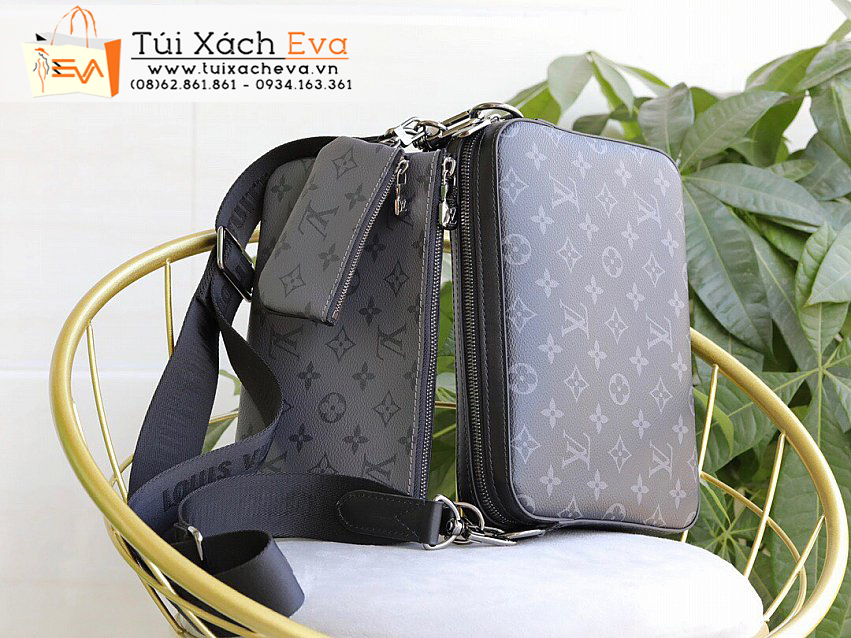 Túi Xách LV Monogram Eclipse Bag SIêu Cấp Màu Đen Đẹp M69443.