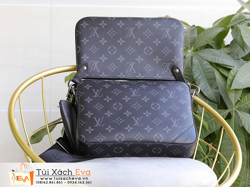 Túi Xách LV Monogram Eclipse Bag SIêu Cấp Màu Đen Đẹp M69443.