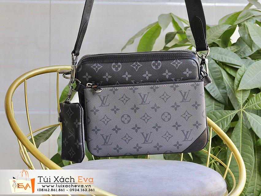 Túi Xách LV Monogram Eclipse Bag SIêu Cấp Màu Đen Đẹp M69443.