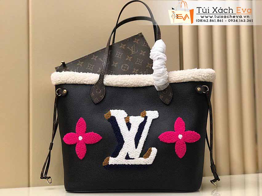 Túi Xách LV Neverfull Bag Siêu Cấp Màu Đen Đẹp MM56960.