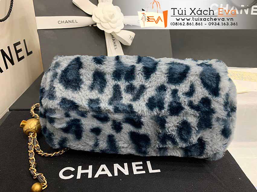 Túi Xách Chanel Bag Siêu Cấp Màu Trắng Sọc Xanh Đẹp M1899.