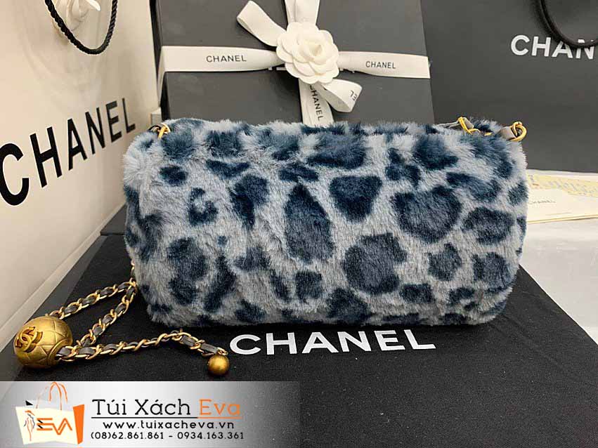 Túi Xách Chanel Bag Siêu Cấp Màu Trắng Sọc Xanh Đẹp M1899.