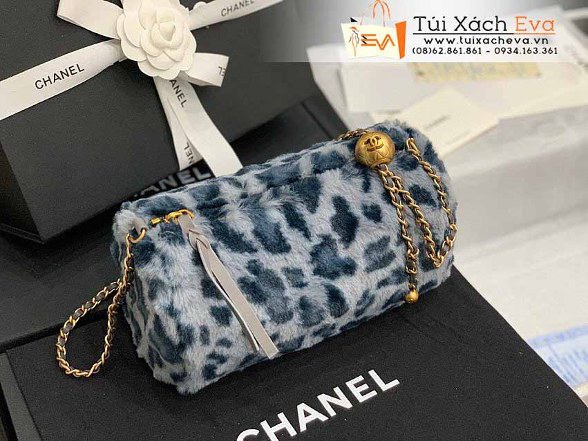 Túi Xách Chanel Bag Siêu Cấp Màu Trắng Sọc Xanh Đẹp M1899.