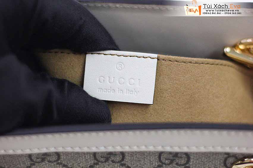 Túi Xách Gucci Padlock Bag Siêu Cấp Màu Xám Phối Trắng Đẹp M498156.