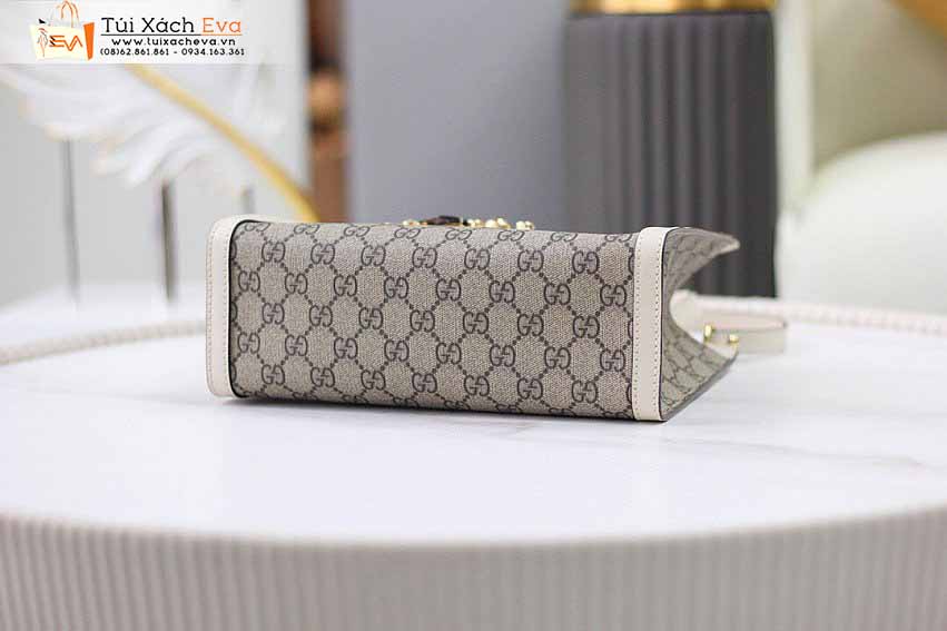 Túi Xách Gucci Padlock Bag Siêu Cấp Màu Xám Phối Trắng Đẹp M498156.