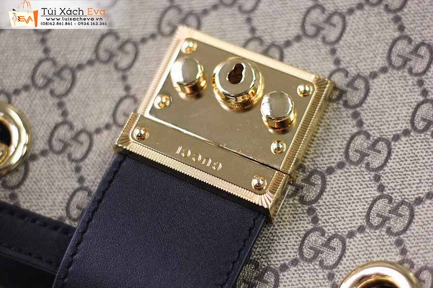 Túi Xách Gucci Padlock Bag Siêu Cấp Màu Xám Phối Đen Đẹp M498156.