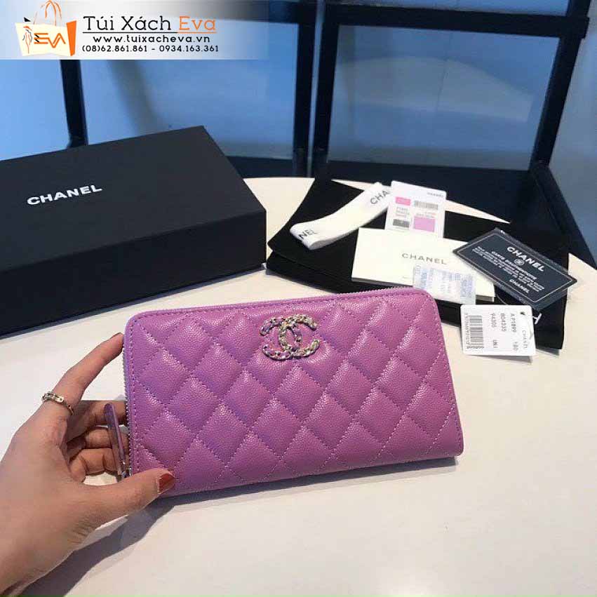 Ví Cầm Tay Chanel Bag Siêu Cấp Màu Tím Đẹp.