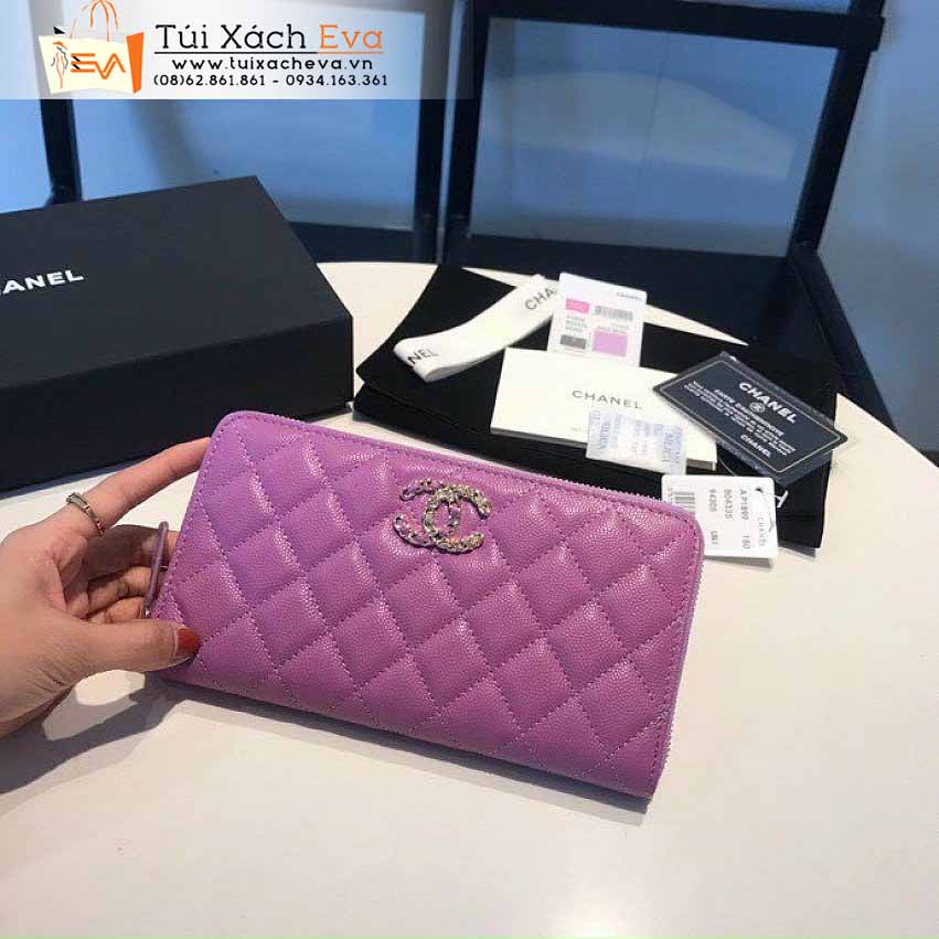 Ví Cầm Tay Chanel Bag Siêu Cấp Màu Tím Đẹp.