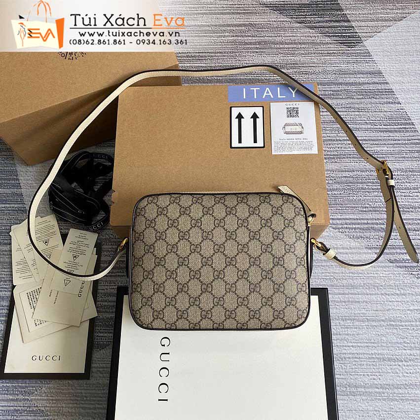 Túi Xách Gucci Hotsebit Bag Siêu Cấp Màu Xám Phối Kem Đẹp M645454.