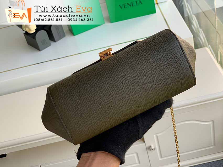 Túi Xách Bottega Veneta Angle Bag Siêu Cấp Màu Xanh Đẹp.