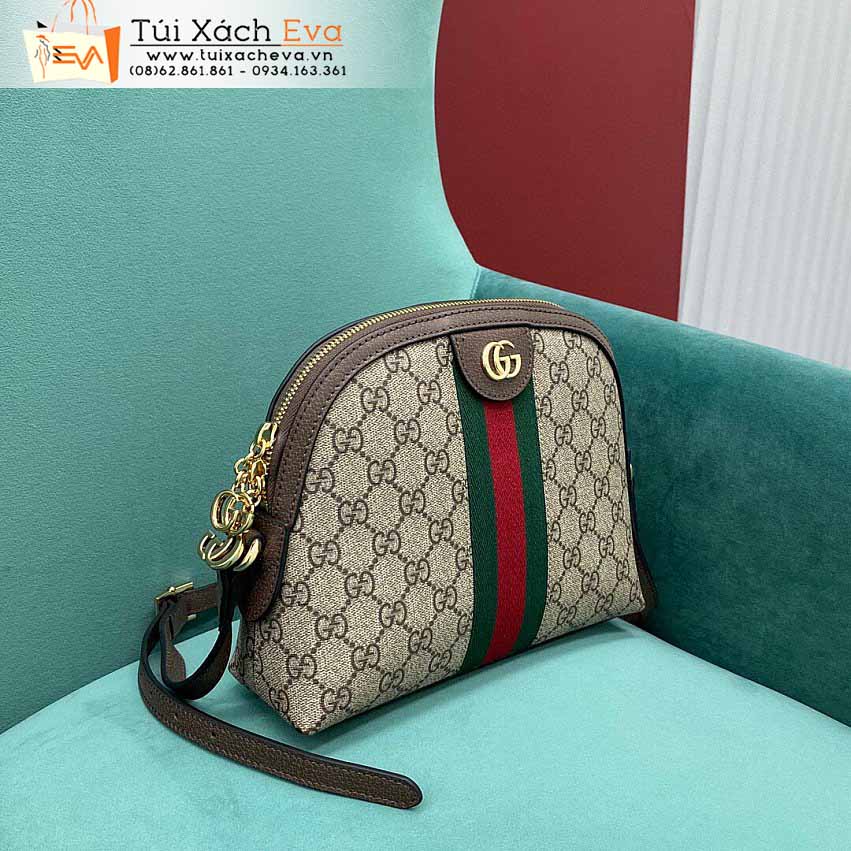 Túi Xách Gucci Ophidia Bag Siêu Cấp Màu Nâu Phối Sọc Đỏ Xanh Đẹp M499621.