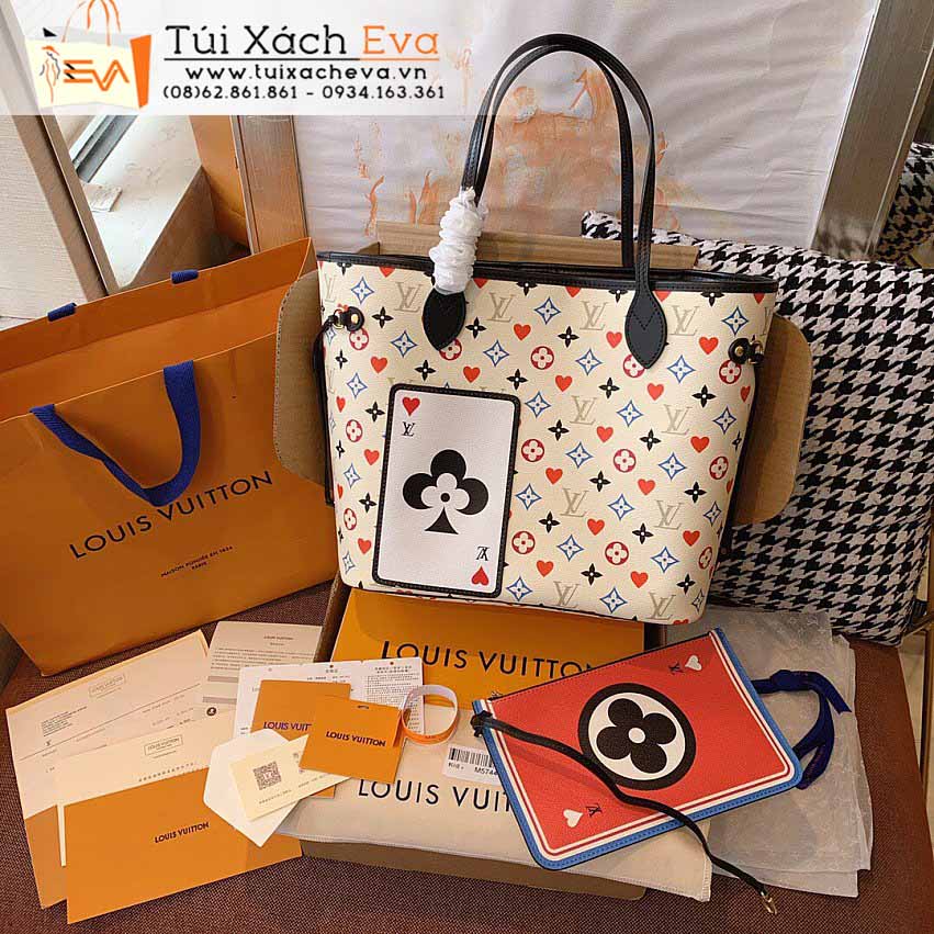 Túi Xách LV Neverfull Bag Siêu Cấp Màu Trắng Đẹp M56960.