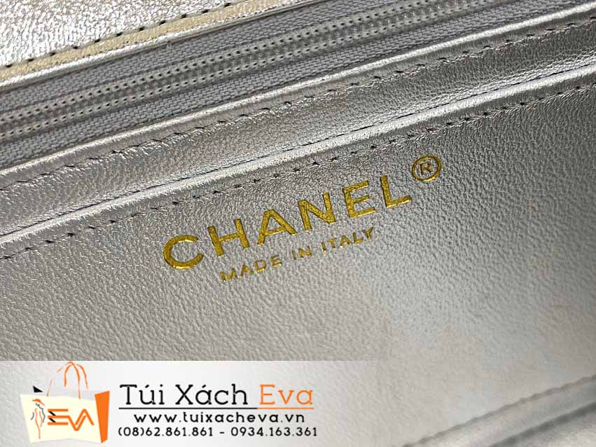 Túi Xách Chanel Classic Flap Bag Siêu Cấp Màu Xám Đẹp M01116.