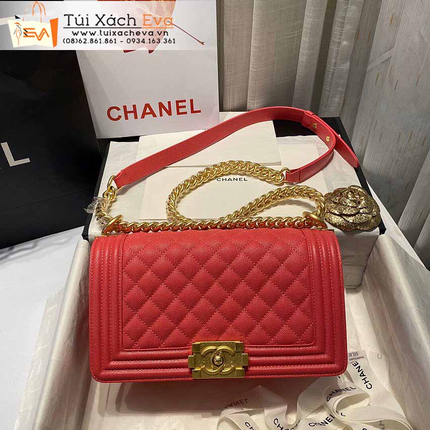 Túi Xách Chanel Boy Siêu Cấp Màu Đỏ Đẹp M67086.