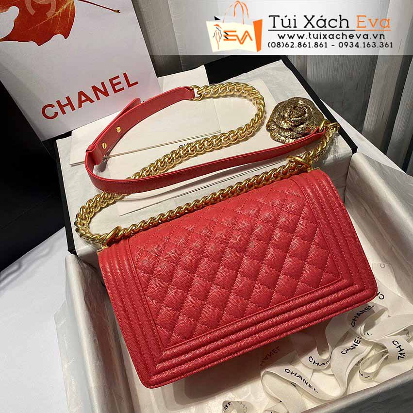 Túi Xách Chanel Boy Siêu Cấp Màu Đỏ Đẹp M67086.