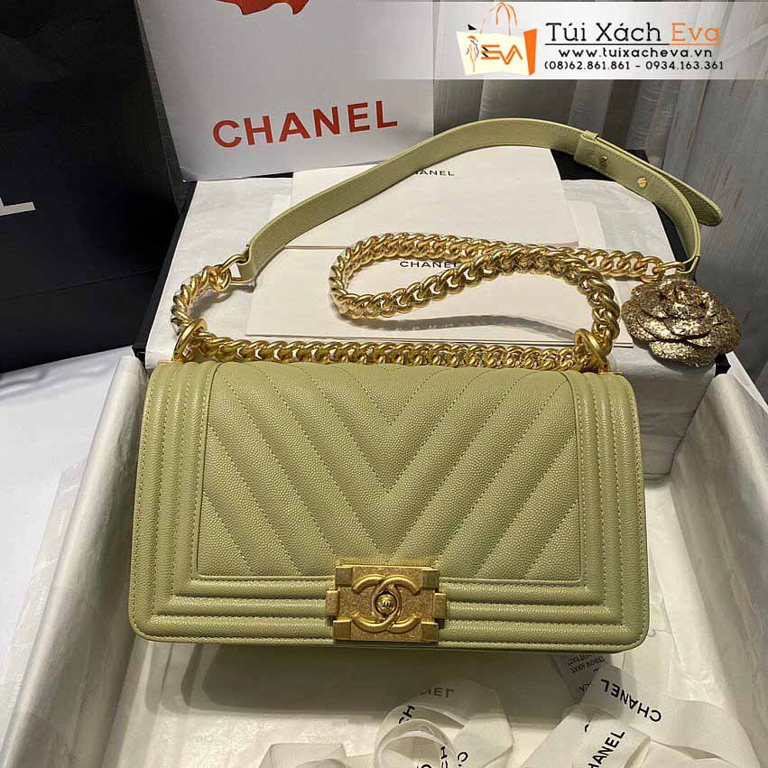 Túi Xách Chanel Boy Siêu Cấp Màu Xanh Đẹp M67086.