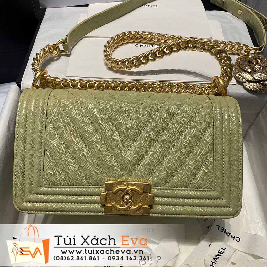 Túi Xách Chanel Boy Siêu Cấp Màu Xanh Đẹp M67086.