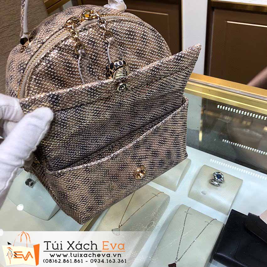 Balo BVL Serpenti Forever Bag Siêu Cấp Màu Xám Vàng Đẹp M288775.