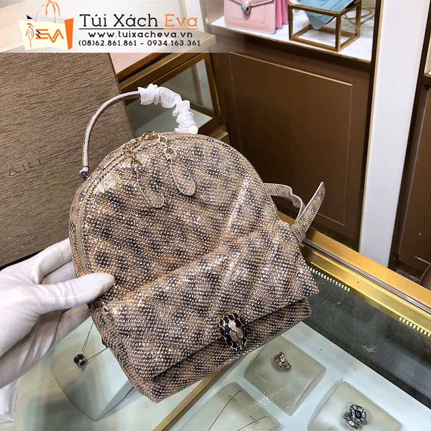 Balo BVL Serpenti Forever Bag Siêu Cấp Màu Xám Vàng Đẹp M288775.