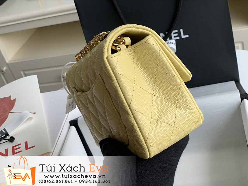 Túi Xách Chanel Classic Flap Bag Siêu Cấp Màu Vàng Đẹp M1116.