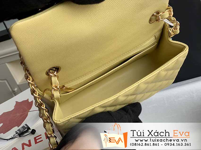 Túi Xách Chanel Classic Flap Bag Siêu Cấp Màu Vàng Đẹp M1116.