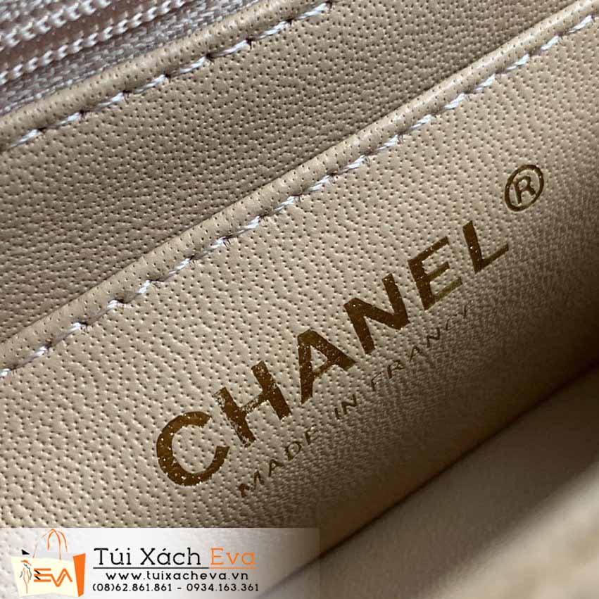 Túi Xách Chanel Classic Flap Bag Siêu Cấp Màu Kem Đẹp M1116.