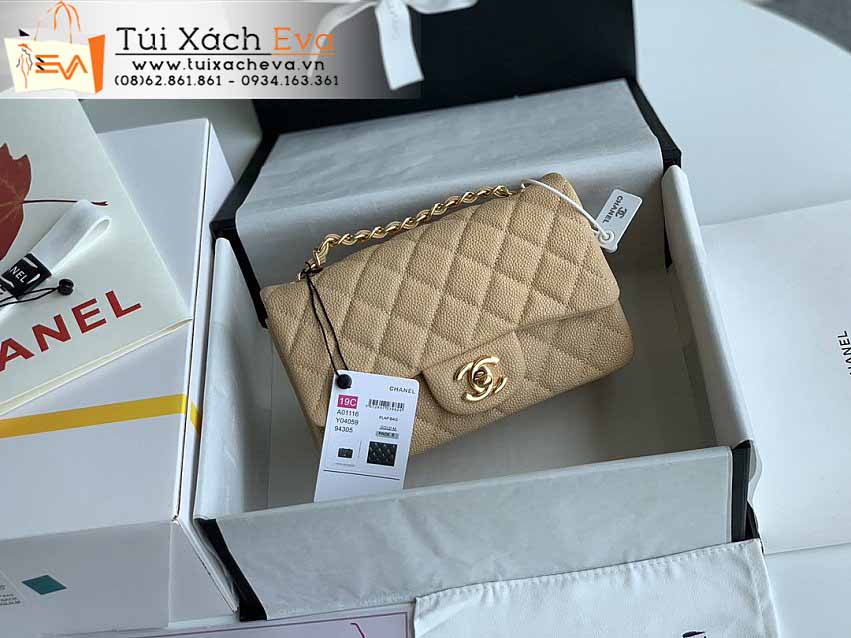 Túi Xách Chanel Classic Flap Bag Siêu Cấp Màu Kem Đẹp M1116.