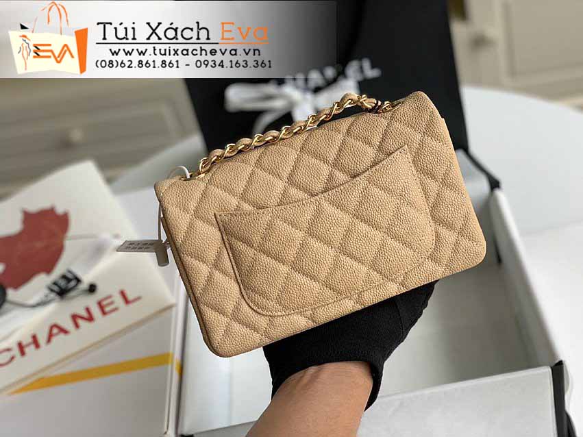 Túi Xách Chanel Classic Flap Bag Siêu Cấp Màu Kem Đẹp M1116.