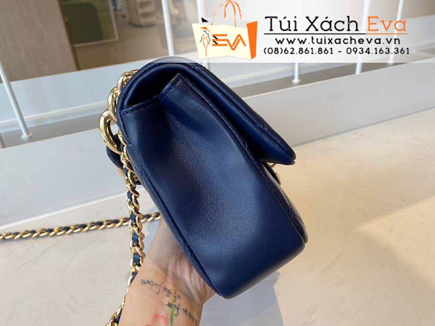 Túi Xách Chanel Cruise Bag Siêu Cấp Màu Xanh Đẹp M1353.