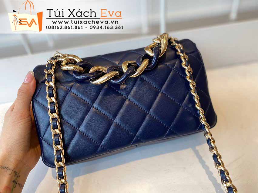 Túi Xách Chanel Cruise Bag Siêu Cấp Màu Xanh Đẹp M1353.