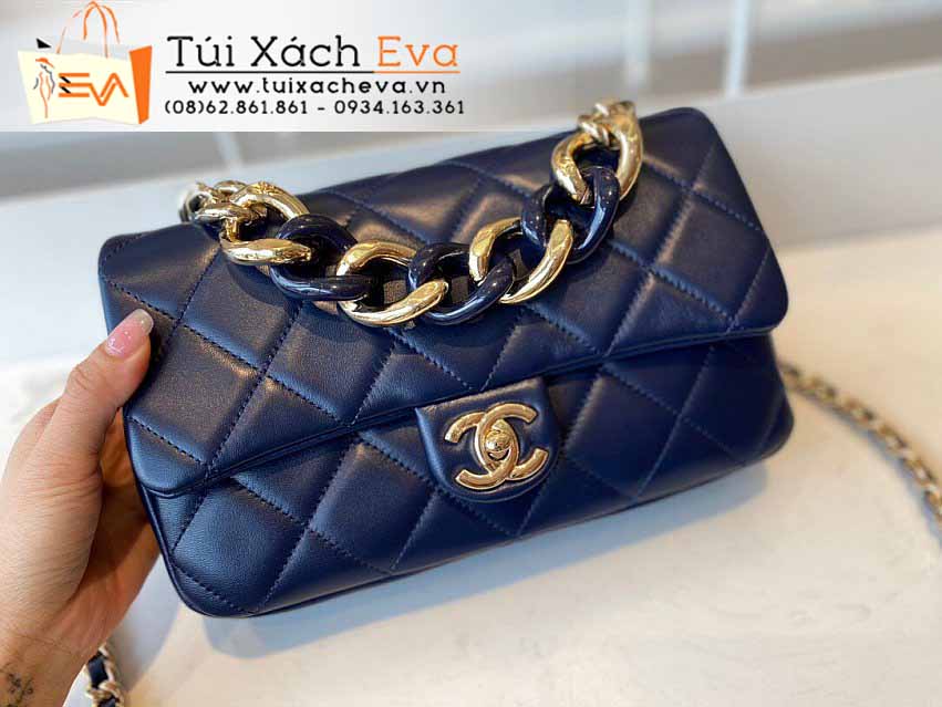 Túi Xách Chanel Cruise Bag Siêu Cấp Màu Xanh Đẹp M1353.