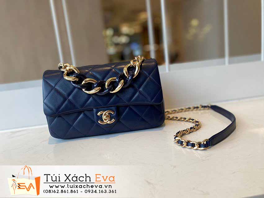 Túi Xách Chanel Cruise Bag Siêu Cấp Màu Xanh Đẹp M1353.