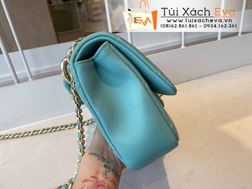 Túi Xách Chanel Cruise Bag Siêu Cấp Màu Xanh Ngọc Đẹp M1353.