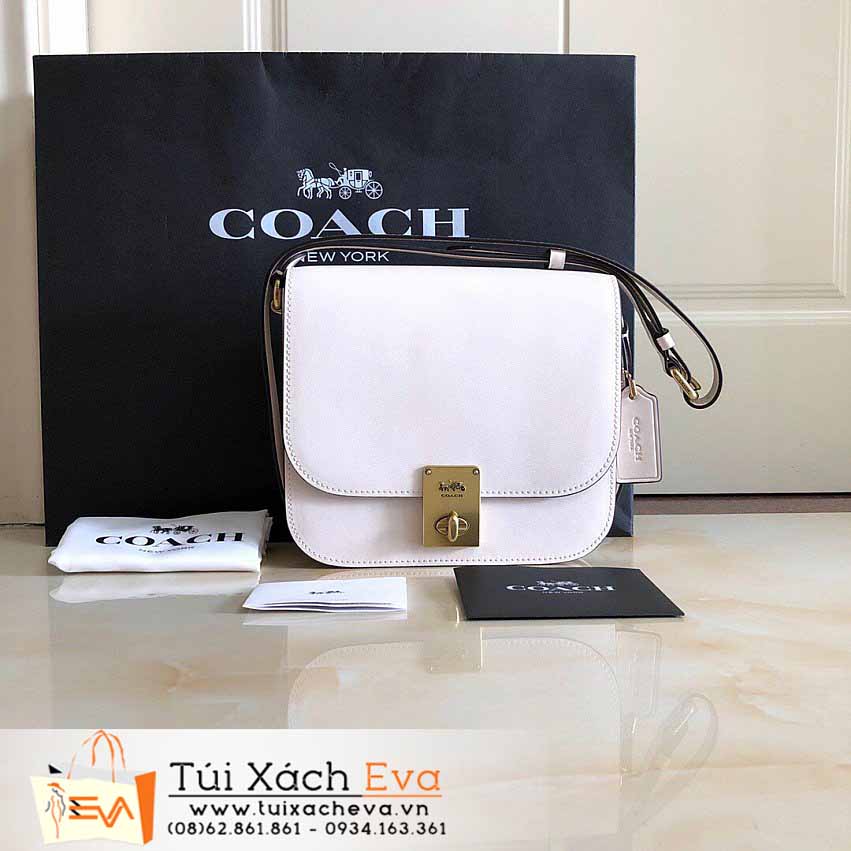 Túi Xách Coach Hutton Saddle Bag Siêu Cấp Màu Hồng Đẹp.